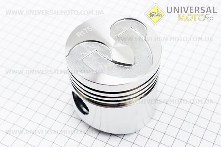 Поршень 75мм + 0,25 (с выборкой под клапана). Китай (Мотоблочный двигатель 175/180N / UM6032-V88)