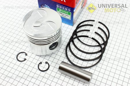 Поршневий комплект (поршень, кільця, палець) 80мм STD (форкамера "Підкова"). TATA (Запчастини на мотоблок з двигуном 175 та180N / UM6032-V90)