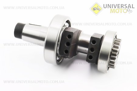 Колінвал R180NM +підшипники+шестірня, запресований, з канавкою під ст. кільце. TATA (Запчастини на мотоблок з двигуном 175 та180N / UM6034-V73)