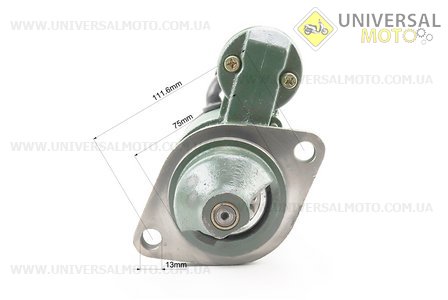 Стартер електричний Z = 10, Ø = 75,00мм R190N / 195NM Тип №1. Китай (Запчастини на мотоблок з двигуном 190 и 195N / UM6040-V04)