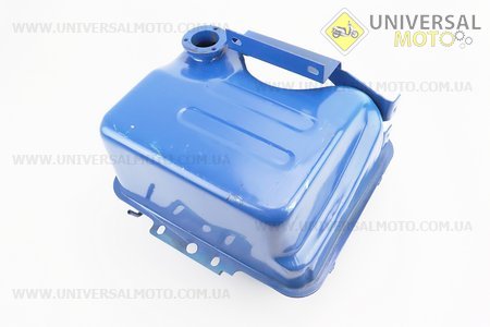 Бак паливний R190N, 270x210x165мм, потайна горловина, отвір під кран паливний, СИНІЙ. Китай (Запчастини на мотоблок з двигуном 190 и 195N / UM6040-V06)