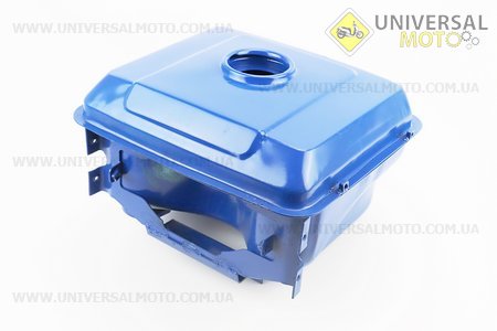 Бак паливний R190N, 270x210x165мм, потайна горловина, отвір під кран паливний, СИНІЙ. Китай (Запчастини на мотоблок з двигуном 190 и 195N / UM6040-V06)
