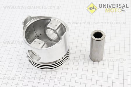 Поршень, кільця, палець комплект R190N 90мм STD (з вибіркою під клапану). Китай (Запчастини на мотоблок з двигуном 190 и 195N / UM6040-V10)
