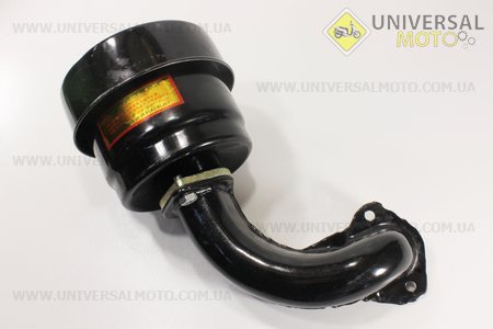 Фільтр повітряний в зборі R195NM Тип №1 з коліном. Китай (Запчастини на мотоблок з двигуном 190 и 195N / UM6040-V13)