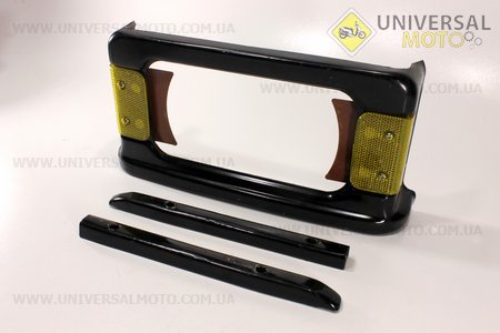 Облицовка фары черная (метал) R195NM