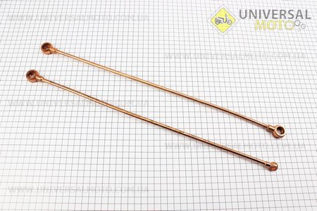 Трубка масляна комплект 2шт R195NM Тип №1. Китай (Запчастини на мотоблок з двигуном 190 и 195N / UM6040-V22)