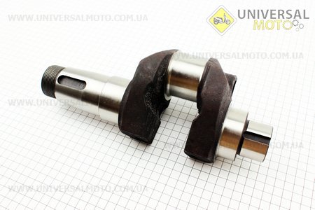 Колінвал голий під болт балунсира М12x1,5 R195NM. Китай (Запчастини на мотоблок з двигуном 190 и 195N / UM6041-V11)