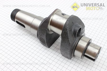 Колінвал голий під болт балунсира М12x1,5 R195NM. Китай (Запчастини на мотоблок з двигуном 190 и 195N / UM6041-V11)