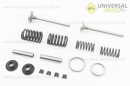 Клапан впускний (h-115; D-39; d-7,95), випускний (h-115; D-33; d-7,95) в зборі комплект R190N/R192N. Китай (Запчастини на мотоблок з двигуном 190 и 195N / UM6041-V19)