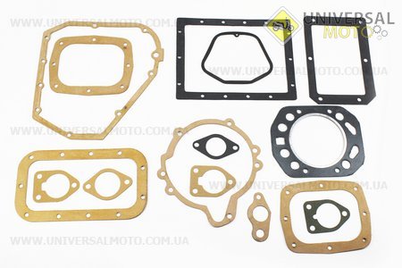 Прокладки двигателя комплект 15 штук R195NM под крышку 9 отверстия . Viper (Мотоблочный двигатель 190/195N / UM6041-V46)