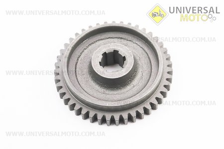 КПП - Шестерня відома 1-й / зад передачі (відбору мощ. На редуктор фрези) 101-2 Z = 43. Китай (Запчастини на мотоблок з двигуном 175 и 195N / UM6041-V90)