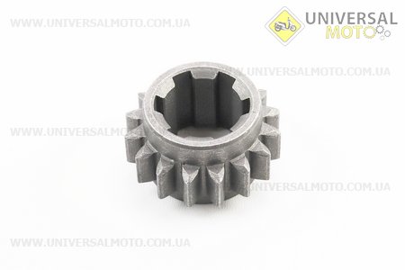 КПП - Шестерня ведуча 1-й / зад. передачі 101-2 Z = 16. Китай (Запчастини на мотоблок з двигуном 175 и 195N / UM6041-V95)