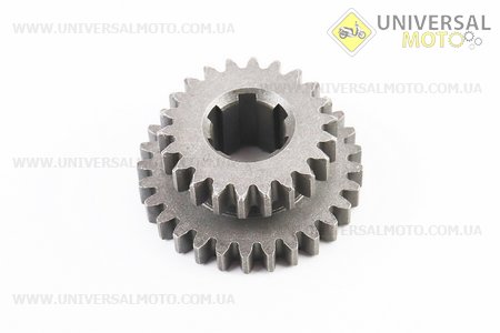 КПП - Шестерня ведуча 2-й / 3-й передачі 101-2 Z = 22х29. Китай (Запчастини на мотоблок з двигуном 175 и 195N / UM6041-V96)