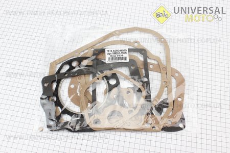Прокладки двигателя комплект 13 штуки R190N. ТАТА (Мотоблочный двигатель 190/195N / UM6042-V14)