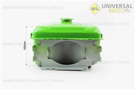 Бак топливный R190N, 275x220x165мм, выст. горловина, отверстие под шланг топливный + фара. Китай (Мотоблочный двигатель 190/195N / UM6042-V16)