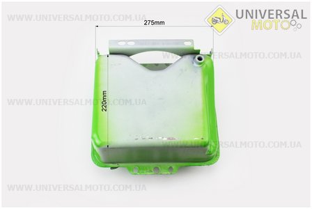Бак топливный R190N, 275x220x165мм, выст. горловина, отверстие под шланг топливный + фара. Китай (Мотоблочный двигатель 190/195N / UM6042-V16)