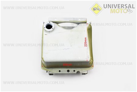 Бак топливный R195NM, 280x225x170мм, выст. горловина, отверстие под кран топливный + фара. Китай (Мотоблочный двигатель 190/195N / UM6042-V17)