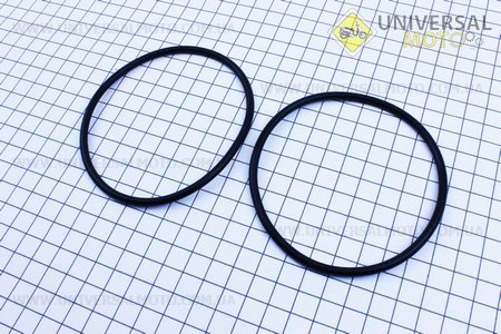 Кільце (манжет) ущільнювачу гільзи комплект 2шт, чорні R195NM. Китай (Запчастини на мотоблок з двигуном 190 и 195N / UM6042-V34)