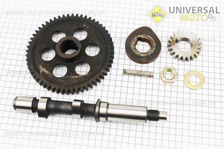 Розподільчий вал в зборі R190 / R195NM. Viper (Запчастини на мотоблок з двигуном 190 и 195N / UM6042-V41)