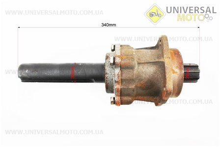 КПП - Піввісь в зборі (8 шліців) , L=340мм, D=39мм 101-2. Китай (Запчастини на мотоблок з двигуном 175 и 195N / UM6042-V47)