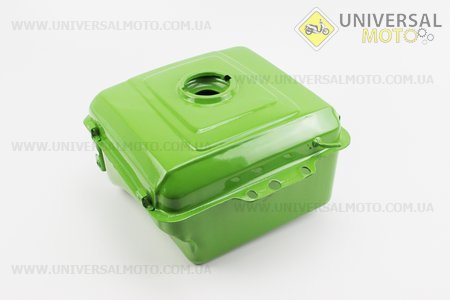 Бак паливний R195NM, 290x220x185мм, потайна горловина, отвір під кран паливний + фара. Китай (Запчастини на мотоблок з двигуном 190 и 195N / UM6042-V64)