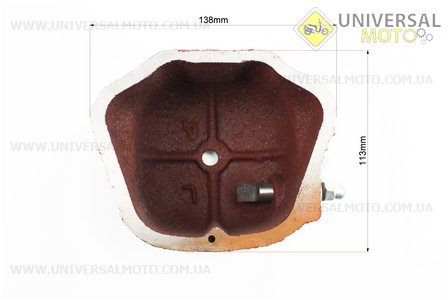 Кришка головки циліндру (клапанів), чавунна R190N Тип №1. Китай (Запчастини на мотоблок з двигуном 190 и 195N / UM6042-V85)