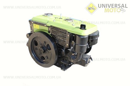 Двигатель мотоблочный в сборе + стартер 10л.с. (завод ZUBR) SH190NDL. ТАТА (Двигатель / UM6043-V33)