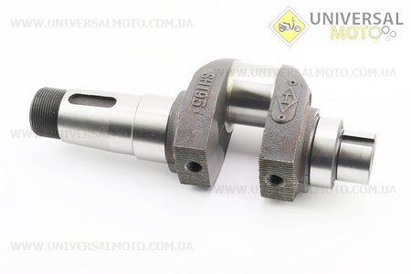 Колінвал голий під болт балунсира М14x1,5 R195NM. Китай (Запчастини на мотоблок з двигуном 190 и 195N / UM6043-V36)