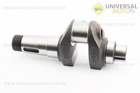 Колінвал голий під болт балунсира М14x1,5 R195NM. Китай (Запчастини на мотоблок з двигуном 190 и 195N / UM6043-V36)