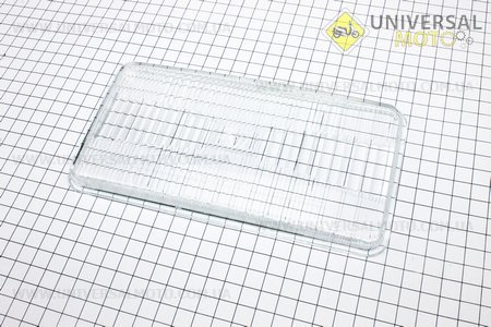 Cтекло передней фары (195x100мм) R195NM. Китай (Мотоблочный двигатель 190/195N / UM6043-V57)