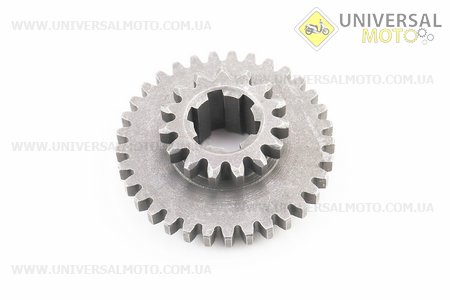 КПП - Шестерня первинного валу 81-1 Z = 15x33. Китай (Запчастини на мотоблок з двигуном 175 и 195N / UM6043-V69)