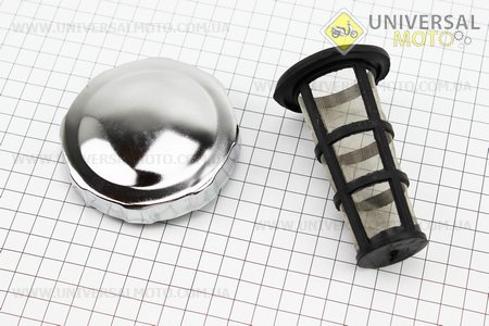 Крышка бака топливного + сито (под потайную горловину), метал