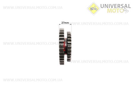 КПП - Шестерня ведуча 2-й / 3-й передачі 81-1 Z = 28х34. Китай (Запчастини на мотоблок з двигуном 175 и 195N / UM6043-V98)