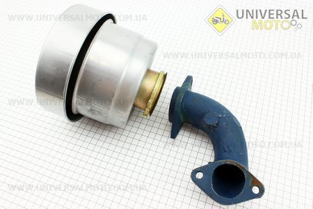 Фильтр воздушный в сборе R195NM Тип №3 с коленом. Китай (Мотоблочный двигатель 190/195N / UM6044-V07)