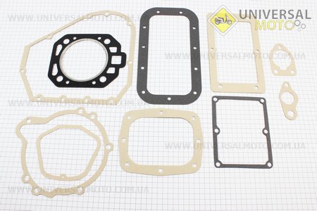 Прокладки двигуна GZ195-95мм, комплект 10 деталей під кришку 9отв.. Китай (Запчастини на мотоблок з двигуном 190 и 195N / UM6044-V15)