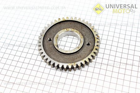 Шестерня коленвалу велика (Z = 42 "прямі") R190N / R195NM. Китай (Запчастини на мотоблок з двигуном 190 и 195N / UM6044-V24)