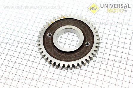 Шестерня коленвалу велика (Z = 42 "прямі") R190N / R195NM. Китай (Запчастини на мотоблок з двигуном 190 и 195N / UM6044-V24)