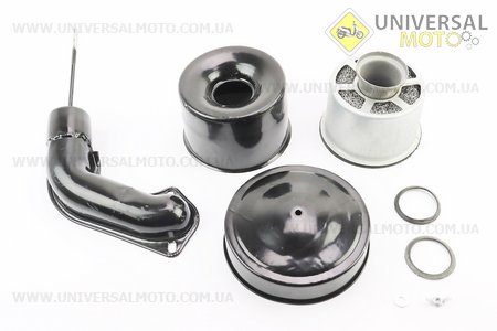 Фильтр воздушный в сборе R190N Тип №2 с коленом. Китай (Мотоблочный двигатель 190/195N / UM6044-V26)