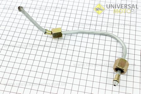 Трубка паливна метал (насос - форсунка) R190N Тип №2. Китай (Запчастини на мотоблок з двигуном 190 и 195N / UM6044-V42)