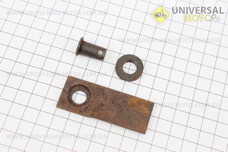 Роторная, редукторная косилка - Нож в сборе "квадрат"