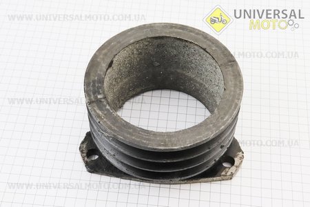 Шків 3-х струмковий Ø150мм (три пази під ремінь SPB) Lотв.=137мм (можливі невеликі раковини). Китай (Запчастини на мотоблок з двигуном 190 и 195N / UM6044-V84)