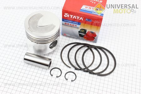 Поршень, кільця, палець комплект R190N 90мм STD (з вибіркою під клапану). TATA (Запчастини на мотоблок з двигуном 190 и 195N / UM6045-V75)