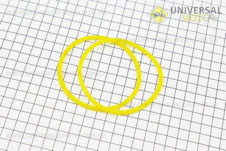 Кольцо (манжет) уплотнительное гильзы, комплект 2 штуки, желтые R195NM. Китай (Мотоблочный двигатель 190/195N / UM6046-V00)