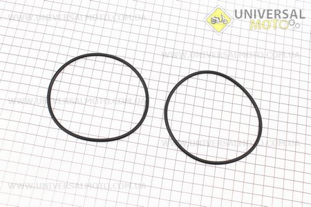 Кільце (манжет) ущільнювачу гільзи комплект 2шт, чорне R190N. Китай (Запчастини на мотоблок з двигуном 190 и 195N / UM6046-V18)