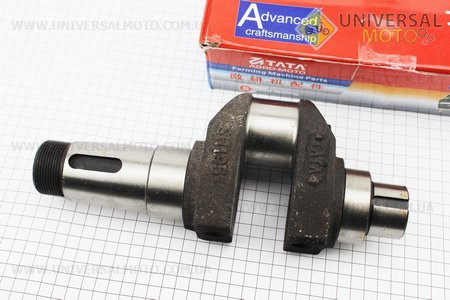 Колінвал голий під болт балунсира М14x1,5 R195NM. TATA (Запчастини на мотоблок з двигуном 190 и 195N / UM6046-V54)