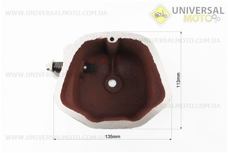 Кришка головки циліндру (клапанів), чавунна R190N Тип №1. TATA (Запчастини на мотоблок з двигуном 190 и 195N / UM6046-V56)