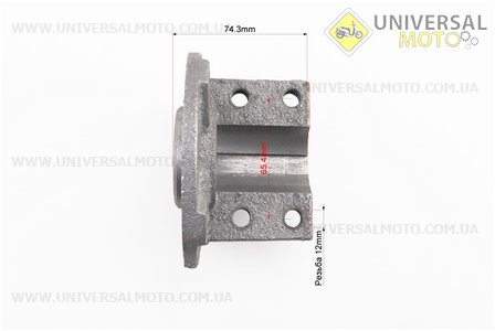 Маточина колеса d=39мм, 4 отвори 6,00-12. TATA (Запчастини на мотоблок з двигуном 175 и 195N / UM6046-V60)