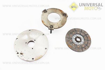 Сцепление - Диск фрикционный, прижимной, крышка торцевая, комплект 3 штуки. ТАТА (Мотоблочный двигатель 175/195N / UM6046-V69)