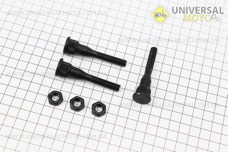 Зчеплення - Болт регулювальний комплект 3шт. TATA (Запчастини на мотоблок з двигуном 175 и 195N / UM6046-V88)