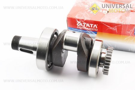 Колінвал + підшипники в зборі R185N/R190N. TATA (Запчастини на мотоблок з двигуном 190 и 195N / UM6047-V23)